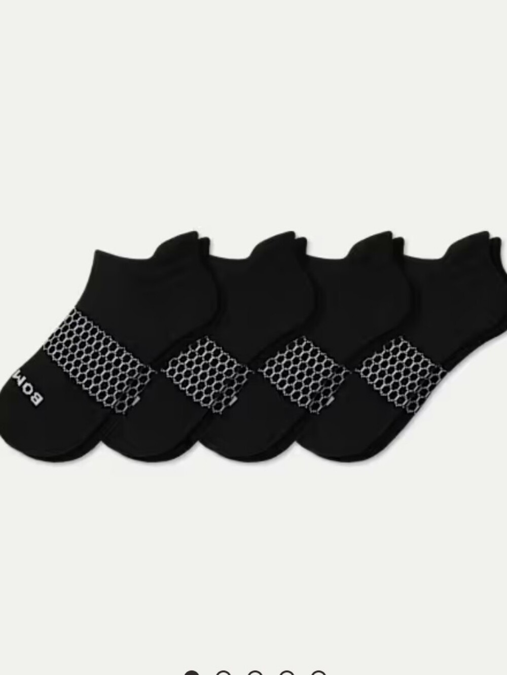 Bombas Gripper Ankle Sock 4-Pack Black